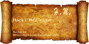 Hackl Mónika névjegykártya